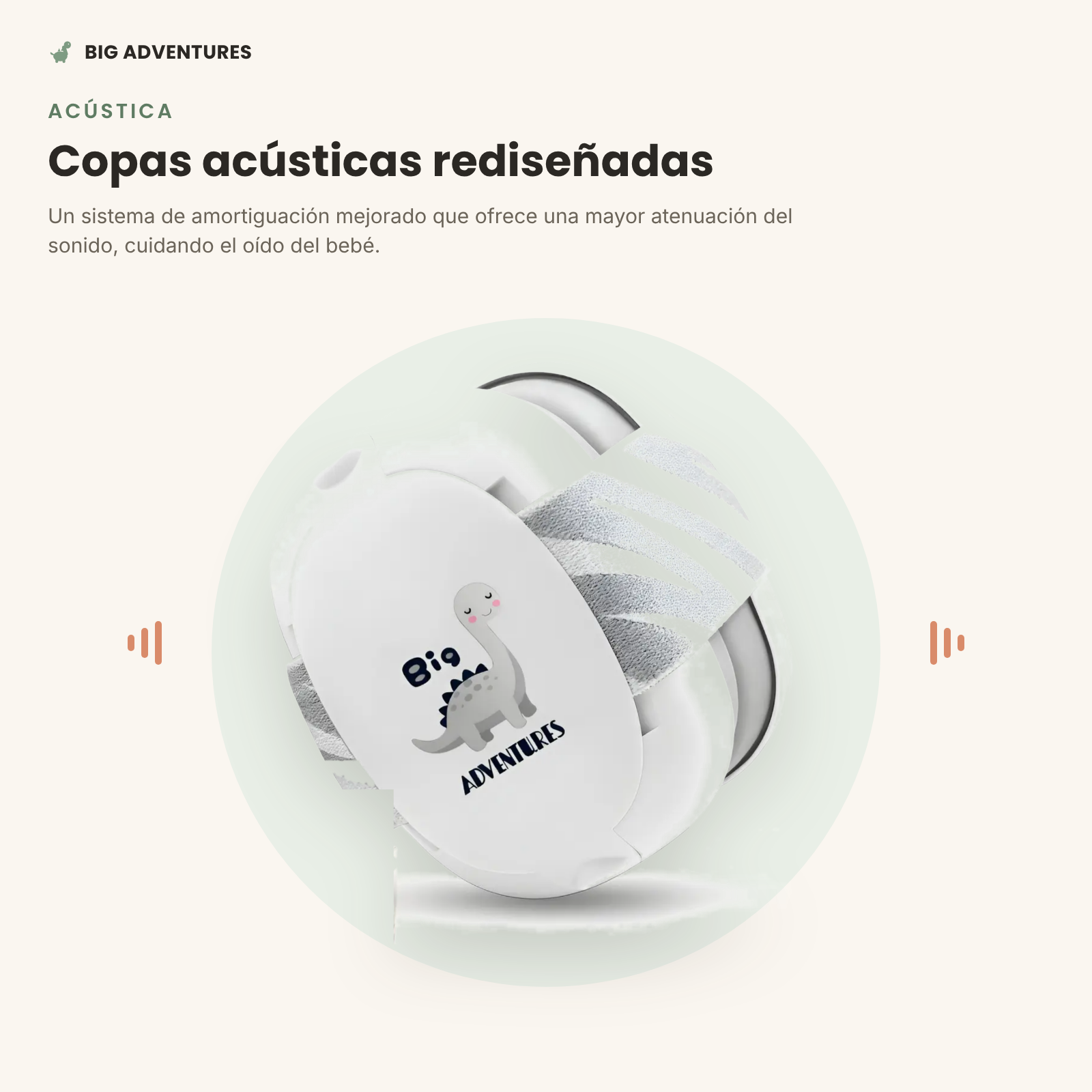 Orejeras Antiruido Dakuly para Bebés — Reducción de 45 dB, Gris